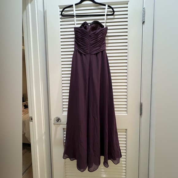 Azazie plum eggplant/aubergine A0 bridesmaid or wedding dress. - Picture 3 of 4
